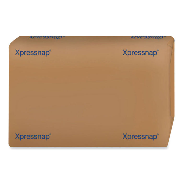 Xpressnap Interfold Dispenser Napkins, 1-Ply, Bag-Pack, 13 x 8.5, White, 6,000/Carton