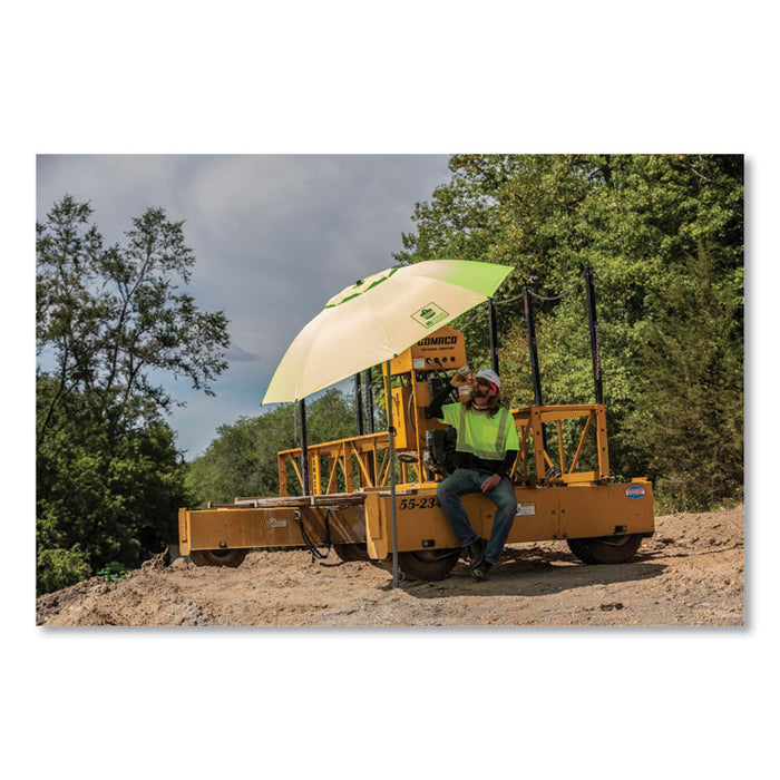 GloWear 8289BK Class 2 Hi-Vis T-Shirt with Black Bottom, Large, Lime