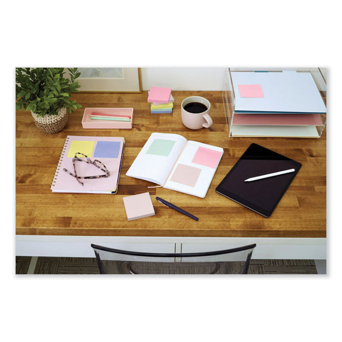 Original Pop-up Refill, 3" x 3", Beachside Cafe Collection Colors, 100 Sheets/Pad, 6 Pads/Pack