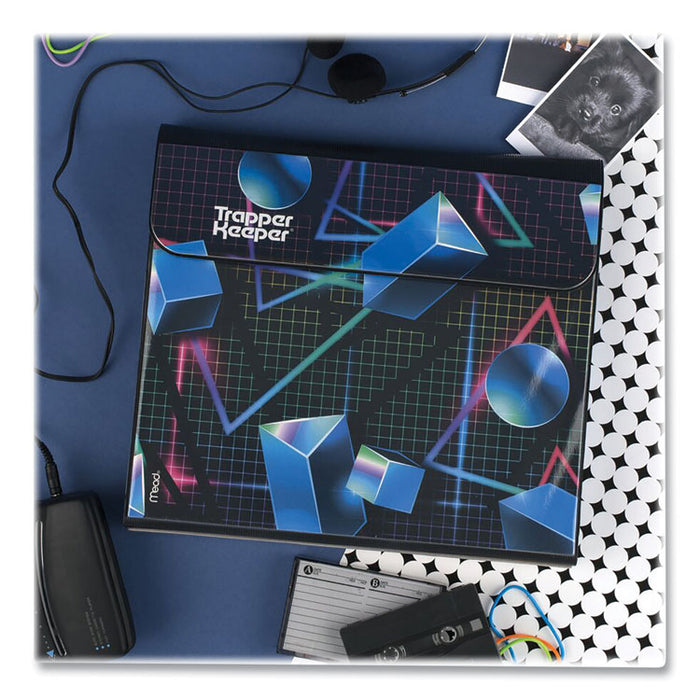 Trapper Keeper 3-Ring Pocket Binder, 1" Capacity, 11.25 x 12.19, Shapes