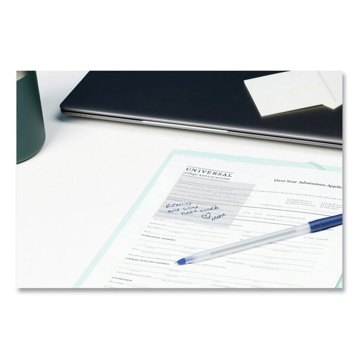 Transparent Notes, 2.88" x 2.88", Clear, 36 Sheets/Pad
