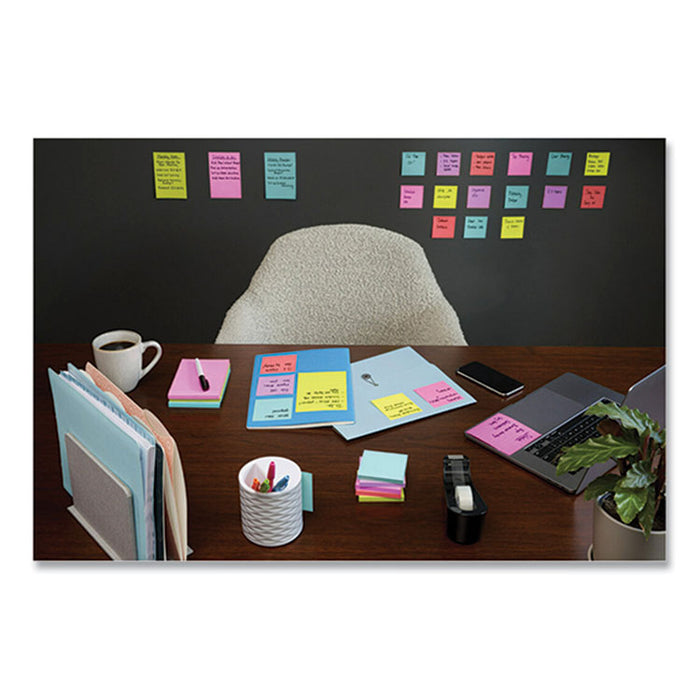 Pads in Supernova Neon Collection Colors, Note Ruled, Cabinet Pack, 4" x 6", 45 Sheets/Pad, 24 Pads/Pack