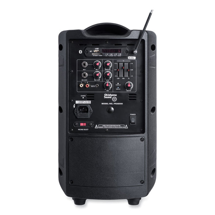 Wireless PA System with Wireless Headset Microphone, 40 W, Black