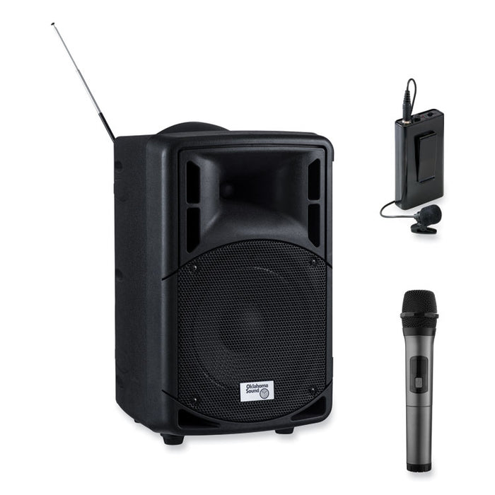 Wireless PA System with Wireless Tie Clip Microphone, 40 W, Black