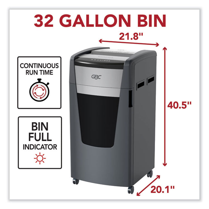 Momentum X26-32 Micro-Cut P-4 Anti-Jam Shredder, 26 Manual Sheet Capacity