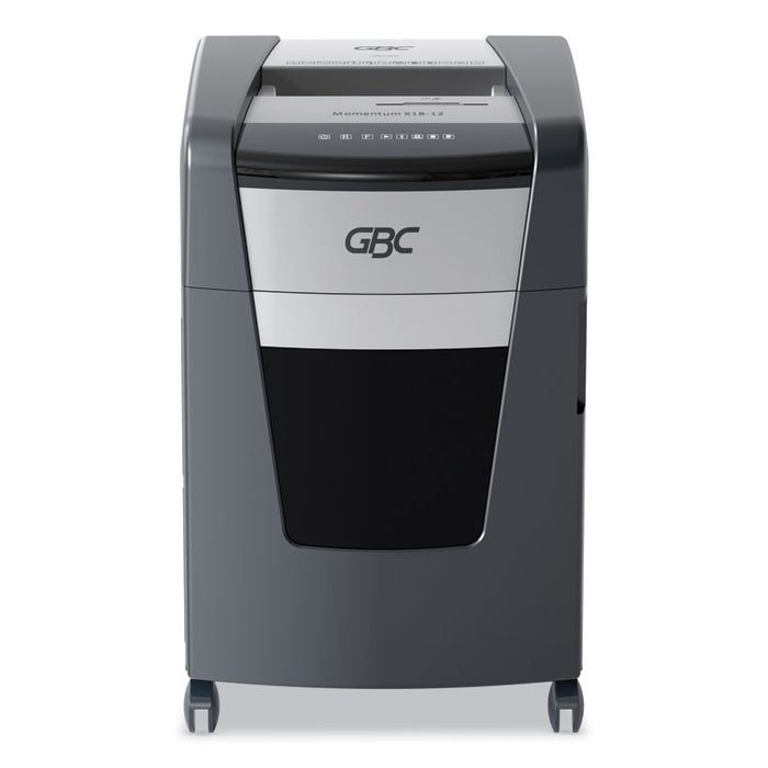 Momentum X18-12 Micro-Cut P-4 Anti-Jam Shredder, 18 Manual Sheet Capacity