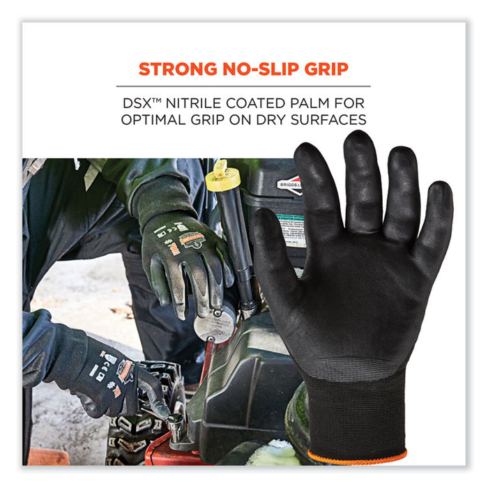 ProFlex 7001 Nitrile-Coated Gloves, EN388: 4121X, 9.25" Long, XX-Large, Black, Pair