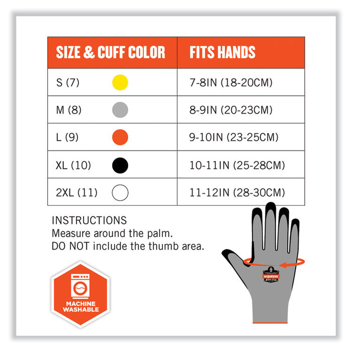 ProFlex 7031-CASE ANSI A3 Nitrile-Coated CR Gloves, EN388: 4X42C, 9.5" Long, Medium, Gray, 144 Pairs/Carton