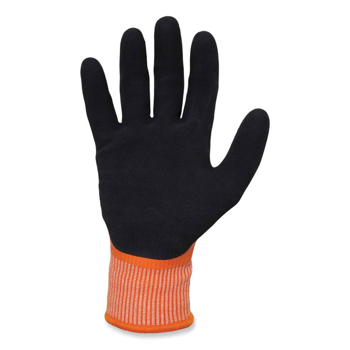 ProFlex 7551-CASE ANSI A5 Coated Waterproof CR Gloves, EN388: 4X43E, 11" Long, X-Large, Orange, 144 Pairs/Carton