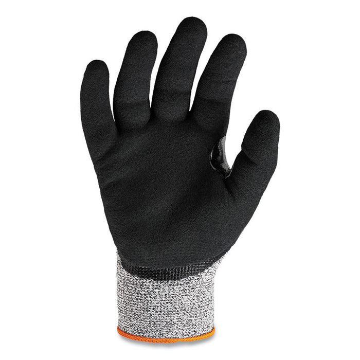 ProFlex 7031-CASE ANSI A3 Nitrile-Coated CR Gloves, EN388: 4X42C, 9.5" Long, Small, Gray, 144 Pairs/Carton