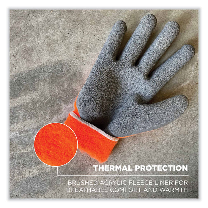 ProFlex 7401-CASE Coated Lightweight Winter Gloves, EN388: 2131X, 11" Long, XX-Large, Orange, 144 Pairs/Carton