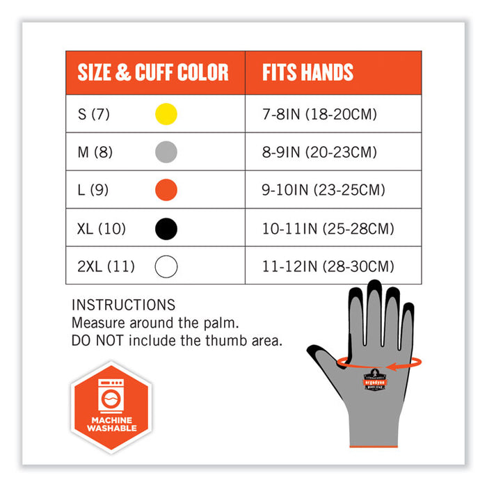 ProFlex 7031 ANSI A3 Nitrile-Coated CR Gloves, EN388: 4X42C, 10" Long, X-Large, Gray, Pair