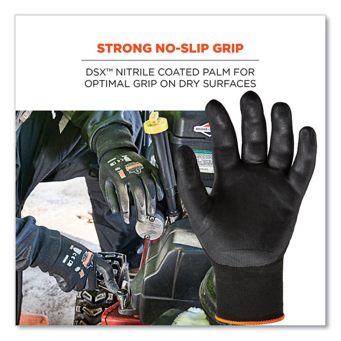ProFlex 7001-CASE Nitrile Coated Gloves, EN388: 4121X, 9.25" Long, X-Large, Black, 144 Pairs/Carton