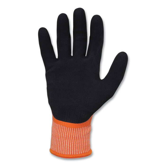 ProFlex 7551 ANSI A5 Coated Waterproof CR Gloves, EN388: 4X43E, 11" Long, XX-Large, Orange, Pair