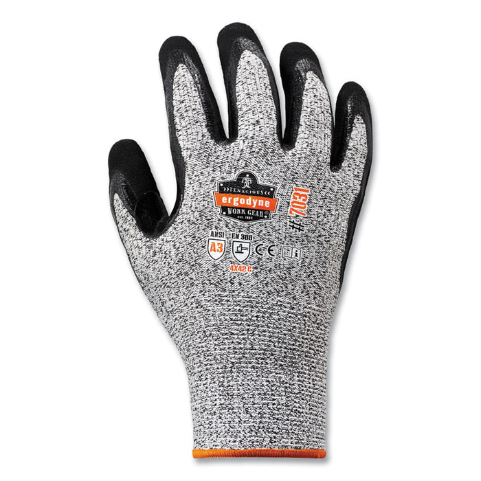 ProFlex 7031-CASE ANSI A3 Nitrile-Coated CR Gloves, EN388: 4X42C, 10.5" Long, XX-Large, Gray, 144 Pairs/Carton