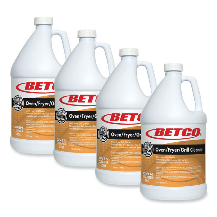 Oven Fryer Grill Cleaner, 1 gal Bottle, 4/Carton