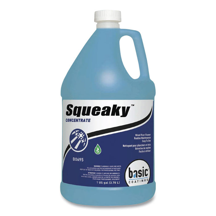 Squeaky Concentrate Floor Cleaner, 1 gal Bottle, 4/Carton