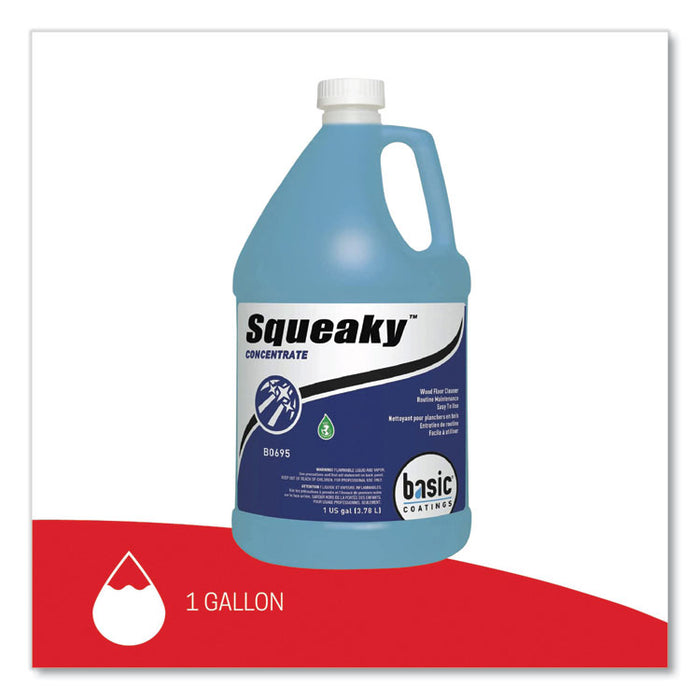 Squeaky Concentrate Floor Cleaner, 1 gal Bottle, 4/Carton