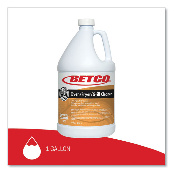 Oven Fryer Grill Cleaner, 1 gal Bottle, 4/Carton