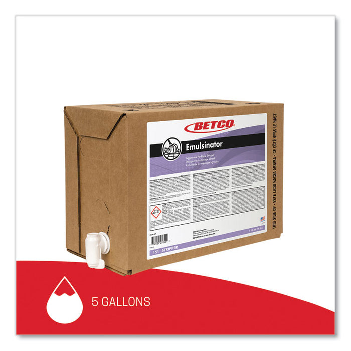Emulsinator Floor Stripper, 5 gal Bag-in-Box