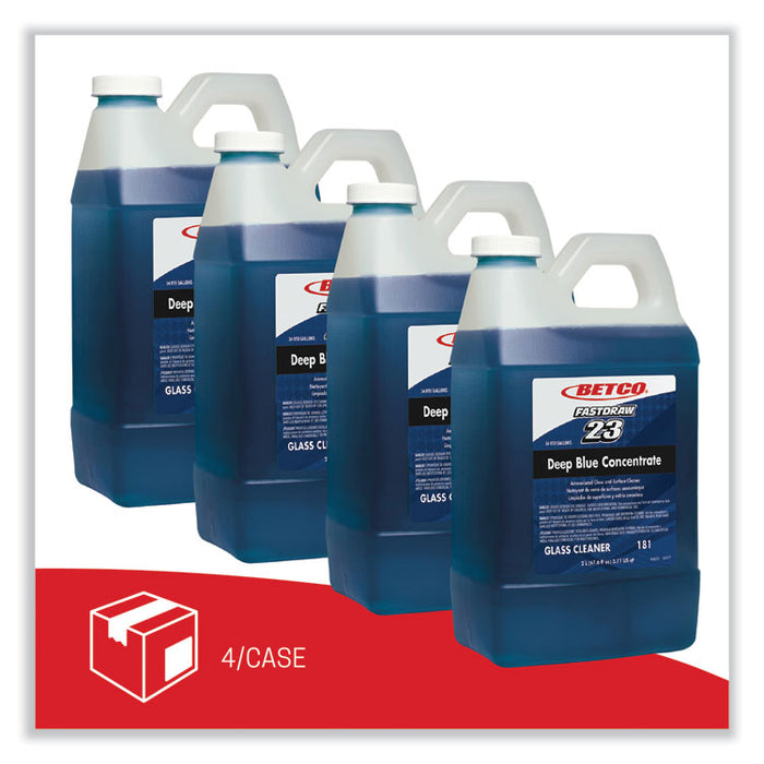 Deep Blue FastDraw Glass and Surface Cleaner, 2 L Bottle, 4/Carton