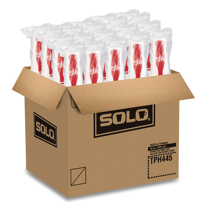 Double Sided Poly (DSP) Paper Cold Cups, 44 oz, Coca-Cola Design, 500/Carton