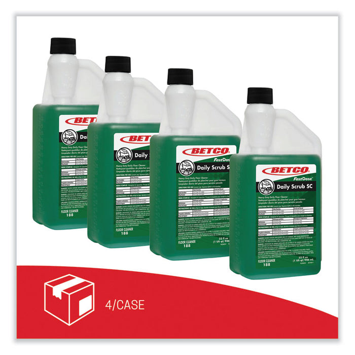 Daily Scrub SC Floor Cleaner, 32 oz Bottle, 6/Carton