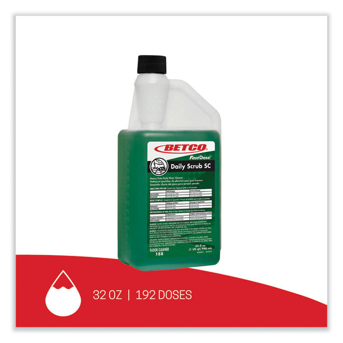 Daily Scrub SC Floor Cleaner, 32 oz Bottle, 6/Carton