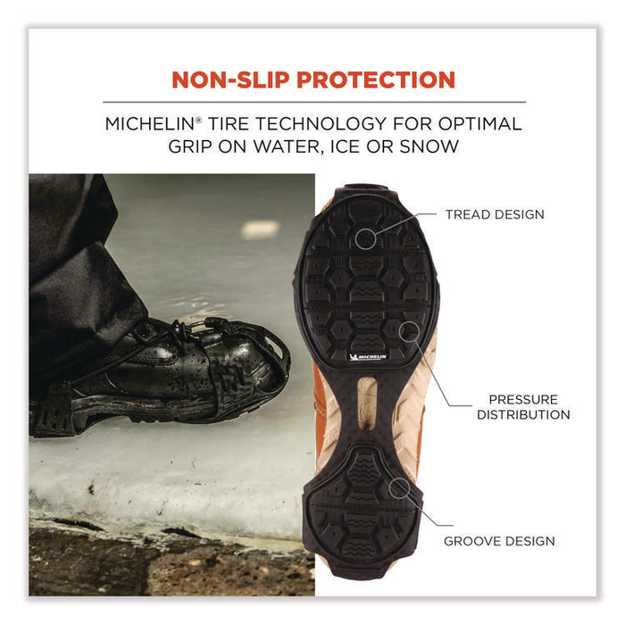 Trex 6325 Spikeless Traction Devices, Medium (Men's Size 8 to 11), Black, Pair