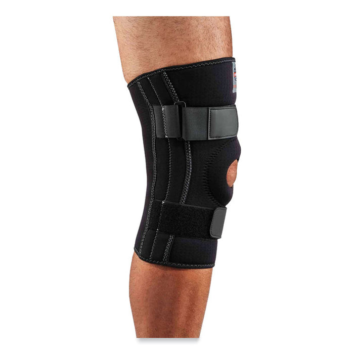 ProFlex 620 Open Patella Spiral Stays Knee Sleeve, Large, Black