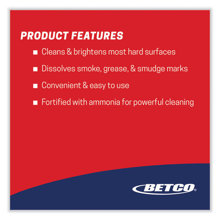 Deep Blue Glass and Surface Cleaner, 32 oz Bottle, 12/Carton
