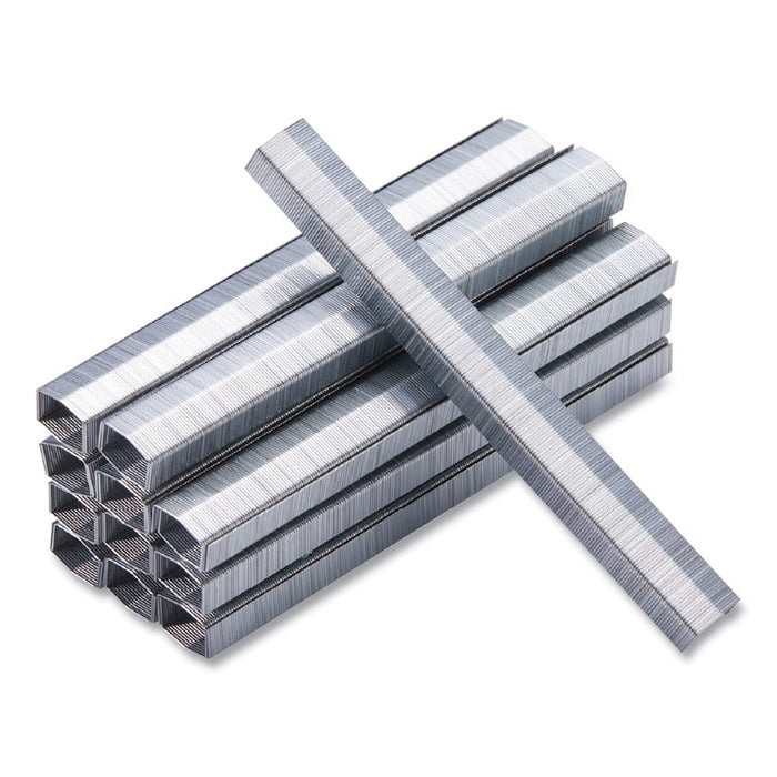 B8 PowerCrown Premium Staples, 0.25" Leg, 0.5" Crown, Steel, 5,000/Box