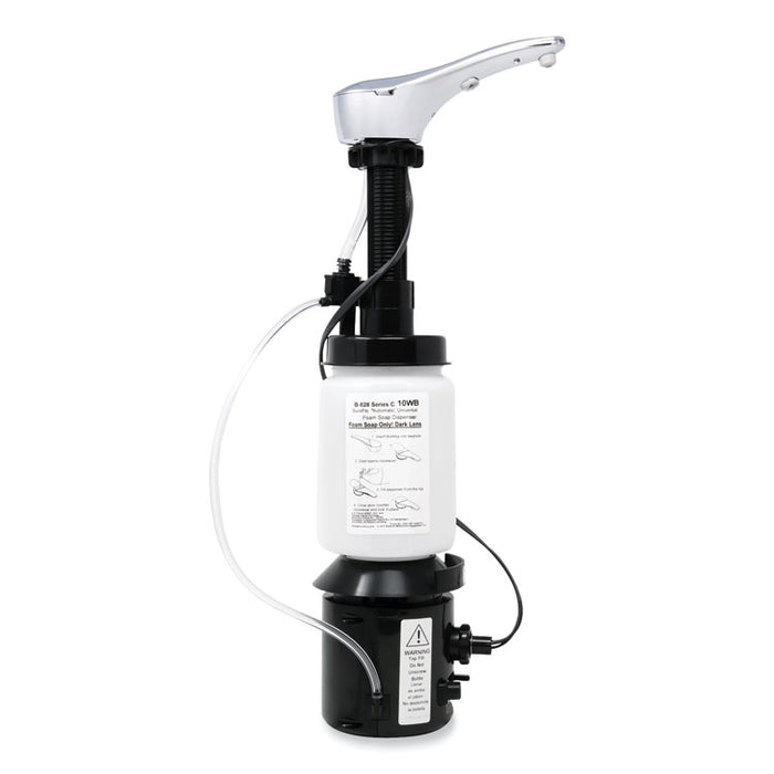 SureFlo Top-Fill Automatic Bulk Foam Soap Dispenser, 34 oz, 7.75 x 7.75 x 19.94, Chrome