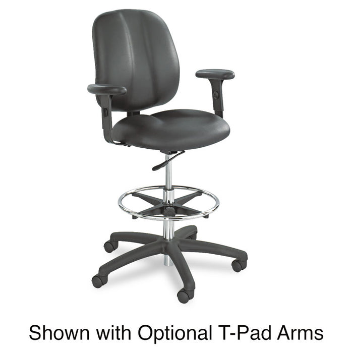 Apprentice II Extended-Height Chair, Supports Up to 250 lb, 22" to 32" Seat Height, Black
