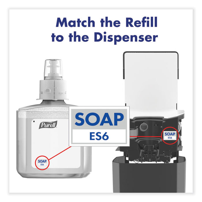 CLEAN RELEASE Technology HEALTHY SOAP Naturally Clean Foam Refill, For ES6 Dispensers, Fragrance-Free, 1,200 mL, 2/Carton