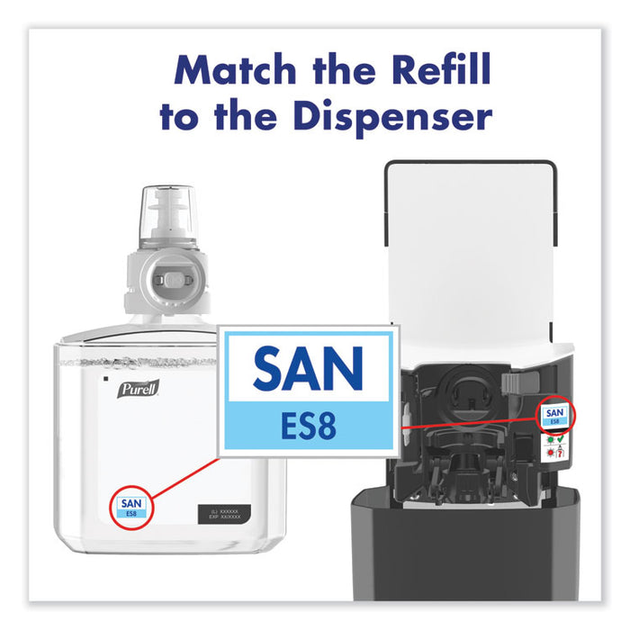 Advanced Hand Sanitizer Gel Refill, 1,200 mL, Clean Scent, For ES8 Dispensers, 2/Carton
