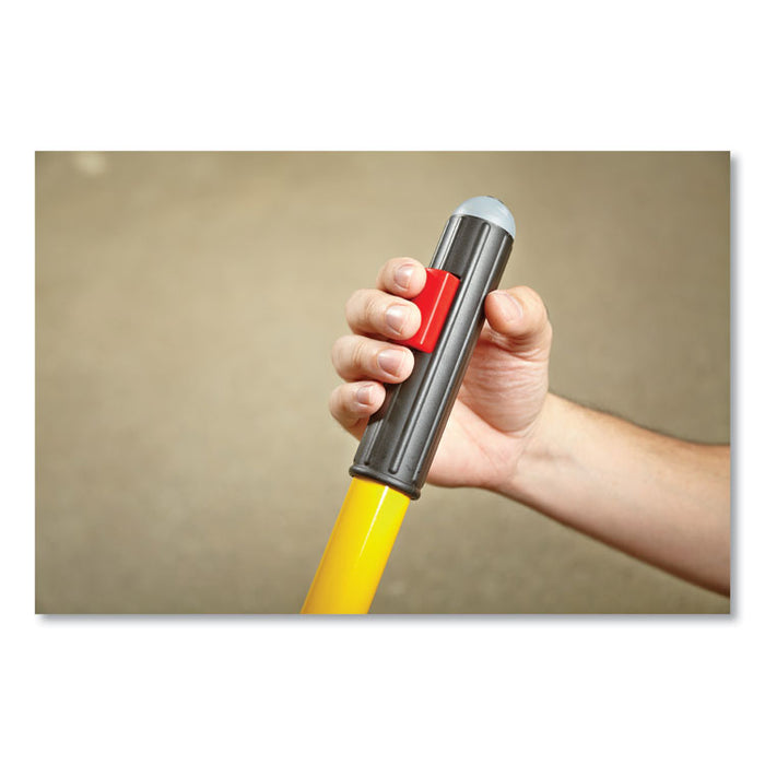 Pulse Microfiber Spray Mop System, 17" Microfiber Head, 52" Yellow Plastic Handle