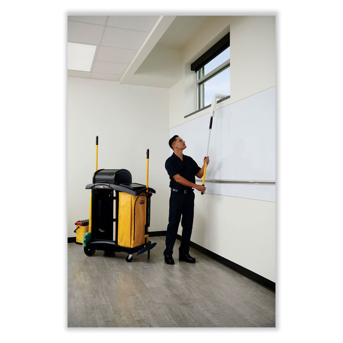 Vinyl Cleaning Cart Bag for Rubbermaid Commercial 9T76, 9T77 and 9T78, 34 gal, 17.5" x 10.5" x 33", Yellow