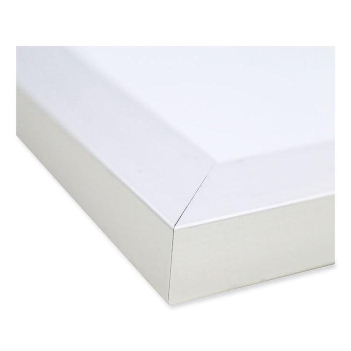 Nexus Partition Whiteboard, 36" x 48", White Surface, Satin Aluminum Frame