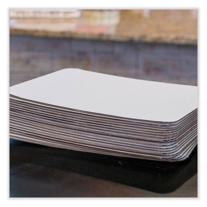 Bakery Bright White Cake Pad, Single Wall Pad, 19 x 14, Bright White, Paper, 50/Carton