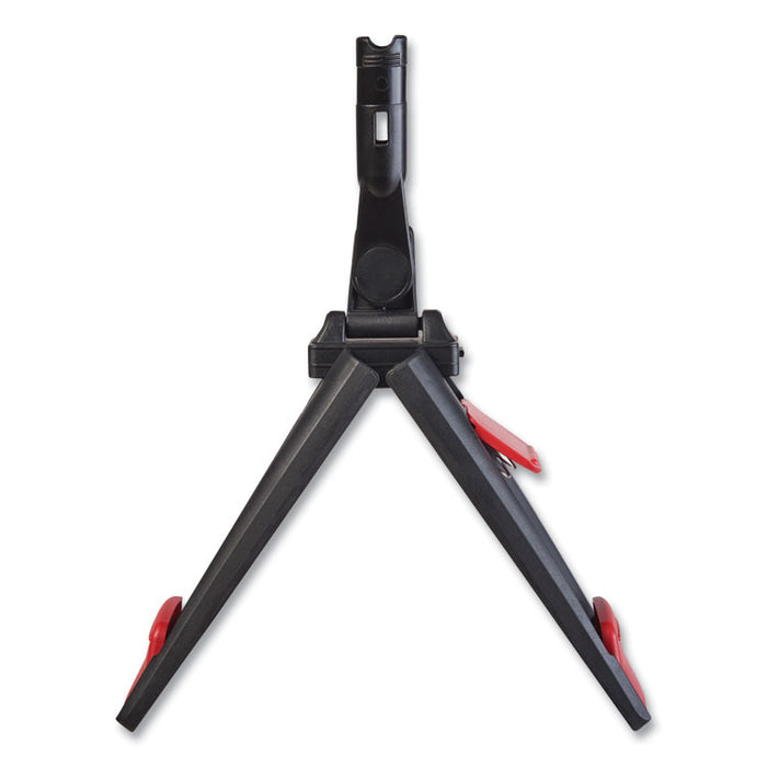 Adaptable Flat Mop Frame, 18.25 x 4, Plastic, Black/Gray/Red
