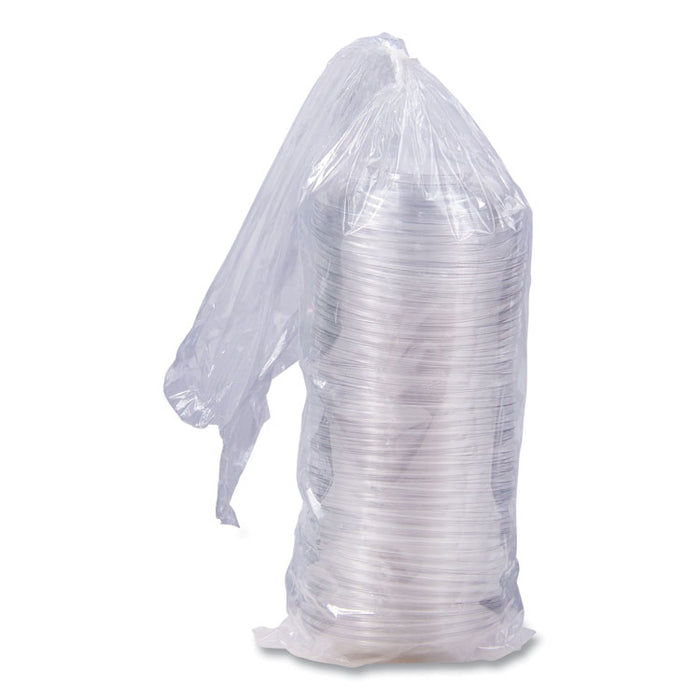PresentaBowls Lids, Clear, Fits 24 oz to 64 oz Bowls, 7.3" Diameter x 1.1" h, Plastic, 252/Carton