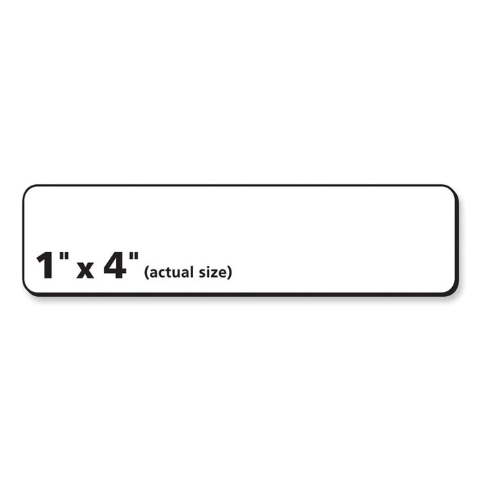 Labels, Laser Printers, 1 x 4, White, 20/Sheet, 100 Sheets/Box