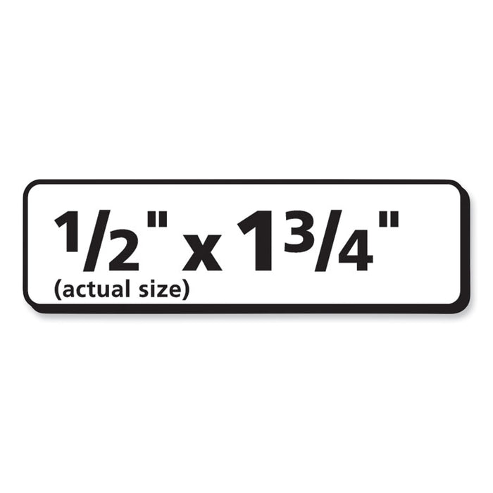 Labels, Inkjet/Laser Printers, 0.5 x 1.75, White, 80/Sheet, 100 Sheets/Pack