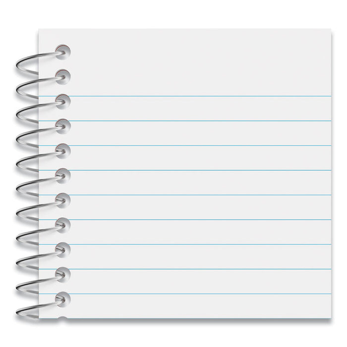 Wirebound Memo Book, Narrow Rule, Red Cover, (50) 5 x 3 Sheets, 12/Pack