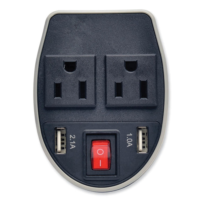 PowerVerter Ultra-Compact Car Inverter, 200 W, Two AC Outlets/Two USB Ports