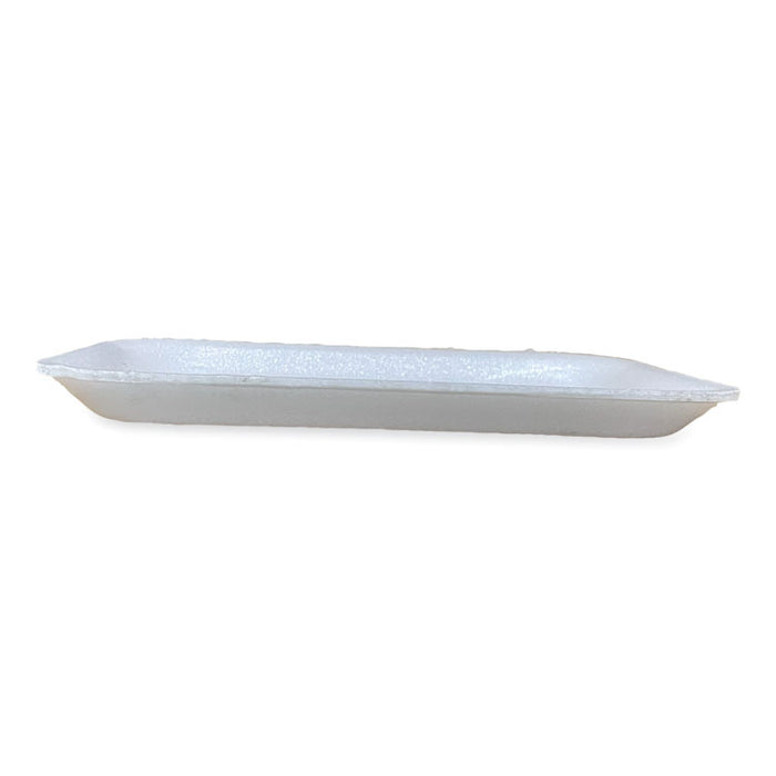 Meat Trays, #2S, 8.5 x 6 x 0.7, White, Foam, 500/Carton