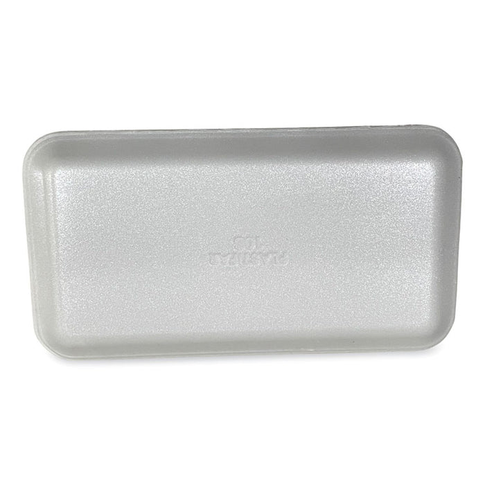 Meat Trays, #10S, 10.93 x 5.75 x 0.63, White, Foam, 500/Carton
