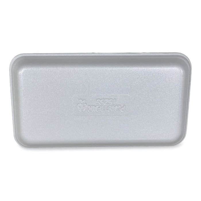 Meat Trays, #1525, 14.5 x 8 x 0.75, White, Foam, 250/Carton