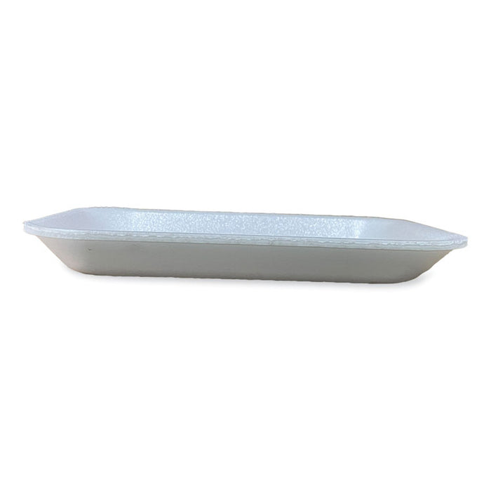 Meat Trays, #2, 8.5 x 6.03 x 1.11, White, Foam, 500/Carton